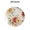 20 Count Elegant 10 Inch Earthtrends Aviv Design Paper Plates for Parties and Special Events